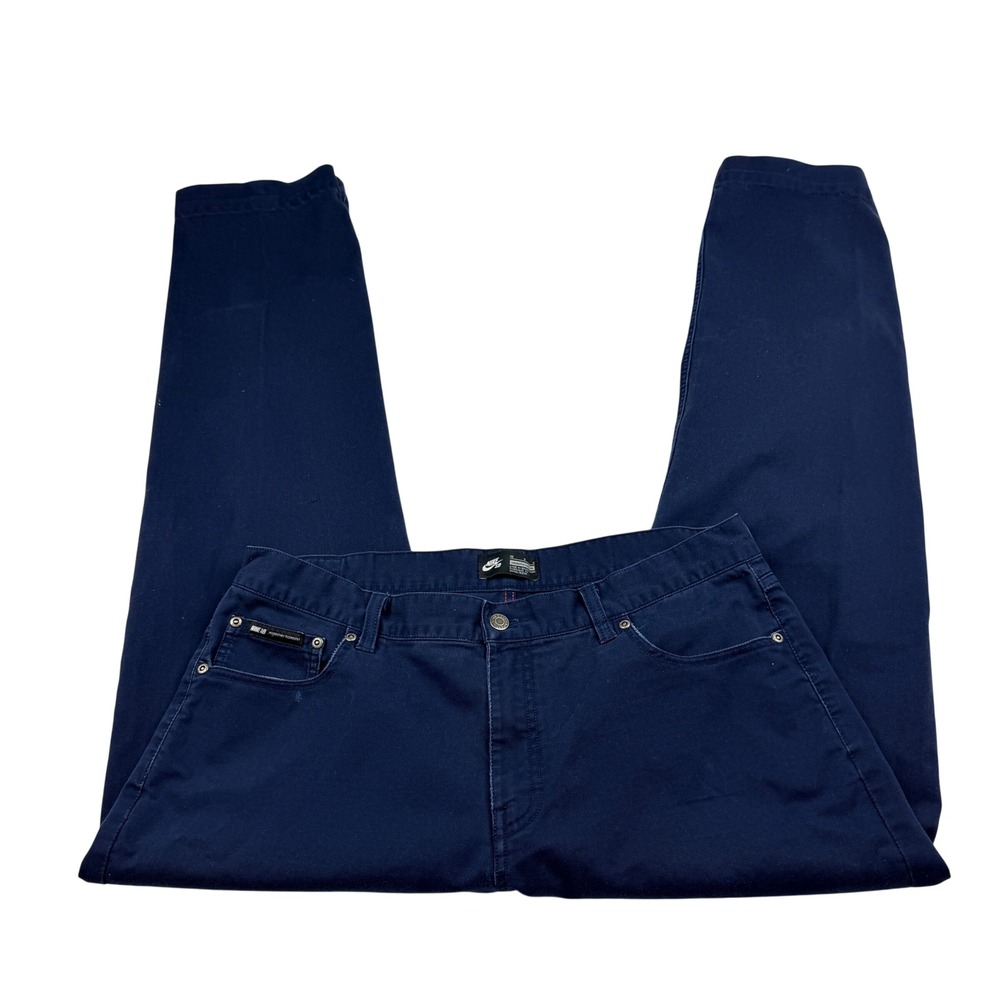 Nike SB Mens 5 Pocket Skateboard Pants Navy Blue 36x32 624952-451